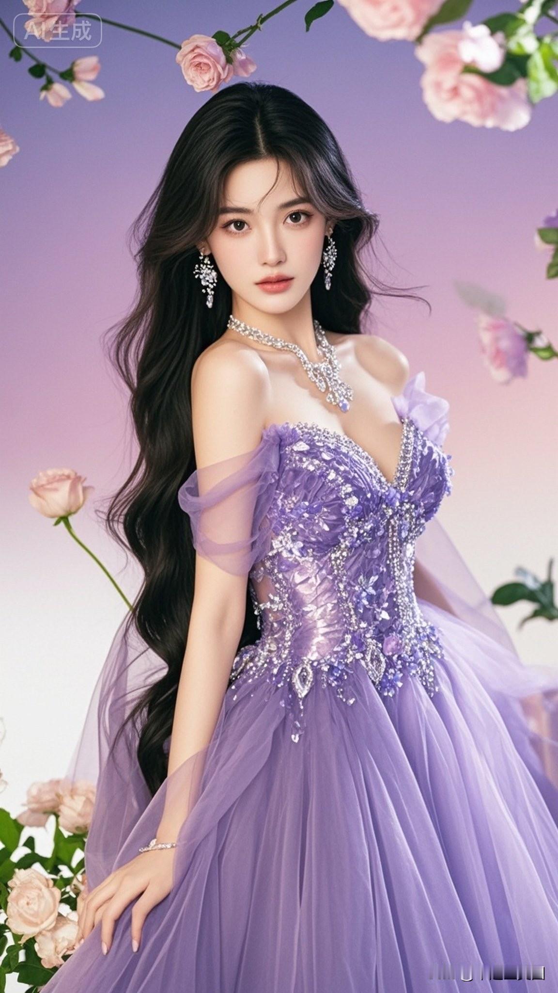 这姑娘穿得真像仙女下凡！