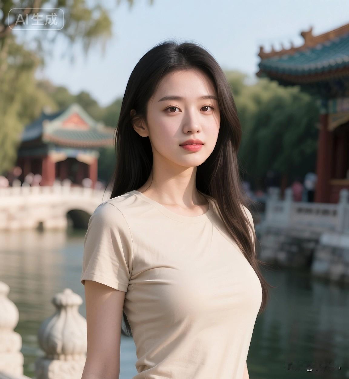 她的模样，正是青春最本真的美好，无需追赶时光，此刻的澄澈与从容，便是这春天最迷人