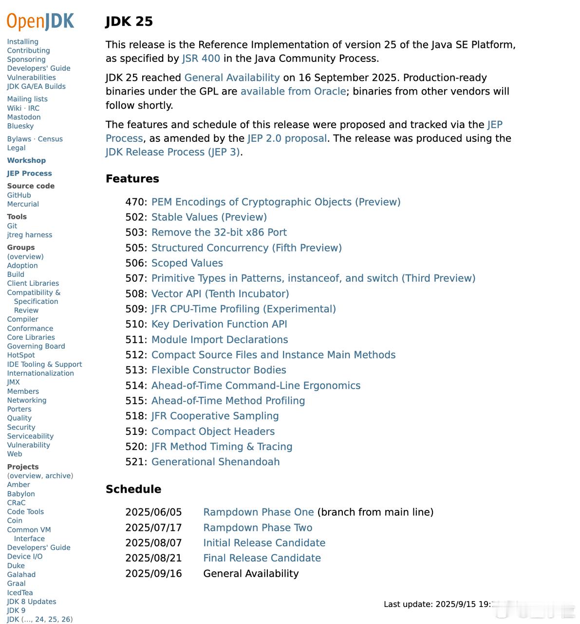 Java25正式发布JDK25版本有啥新变化Java25/JDK25现已