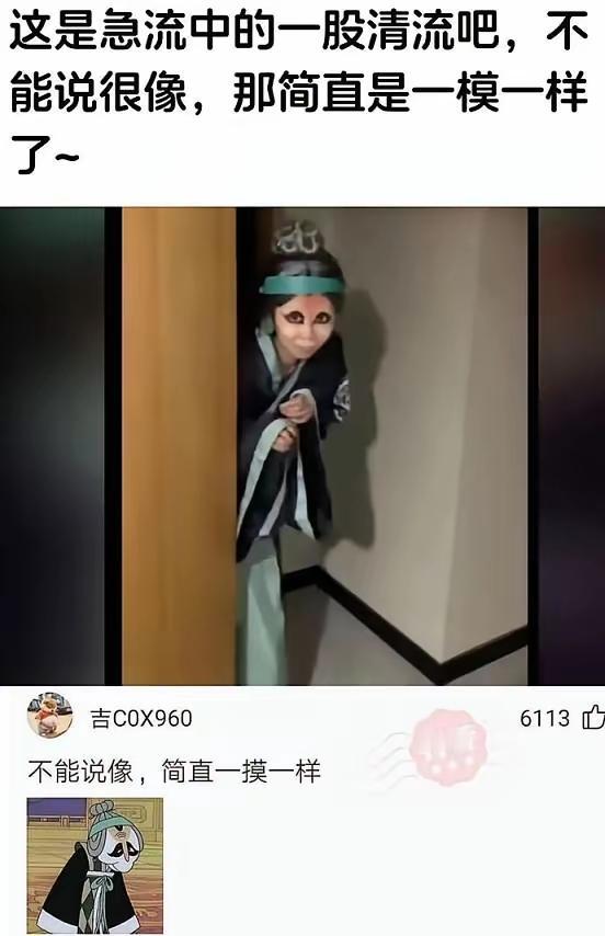 不能说很像，简直一模一样[狗头]