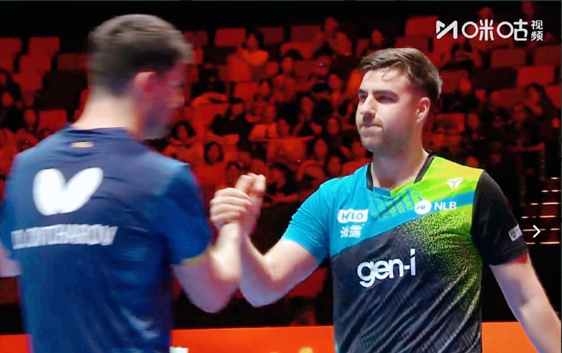 达科4-1奥恰洛夫，将与王楚钦争夺4强！当然大头要先赢下F勒布伦才行，按照