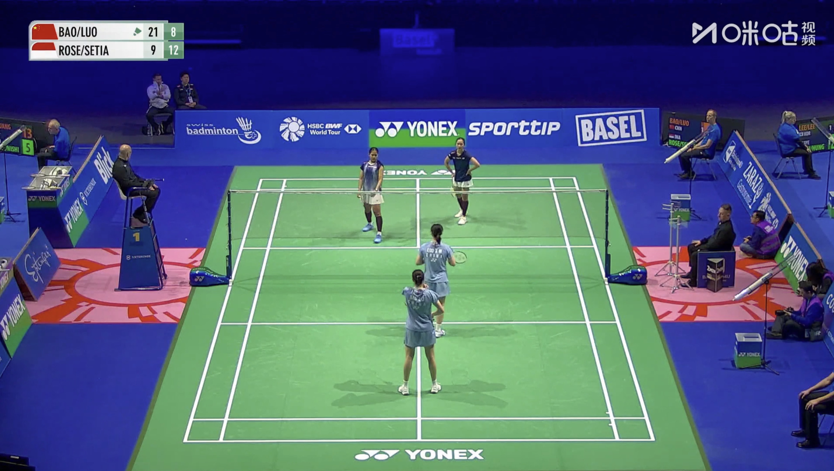 #鲍骊婧罗徐敏晋级瑞士赛16强#2026年瑞士羽毛球公开赛女双1/16决赛，鲍骊