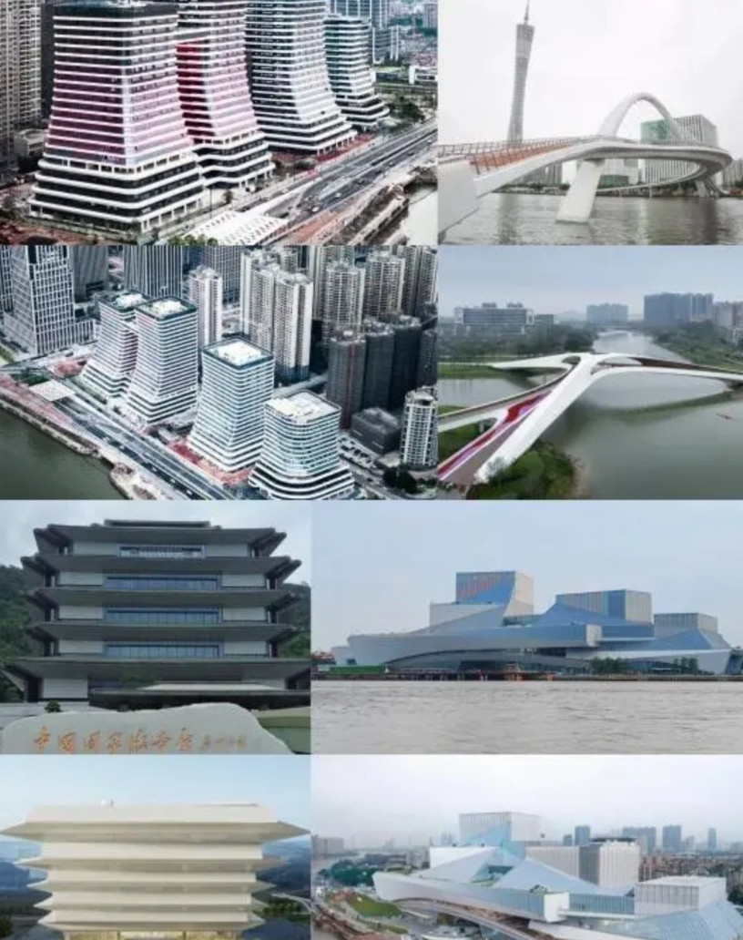 何镜堂院士大师到底为广州创造了多少丑建筑广州金融城，广州海心桥、聚星桥，白鹅潭
