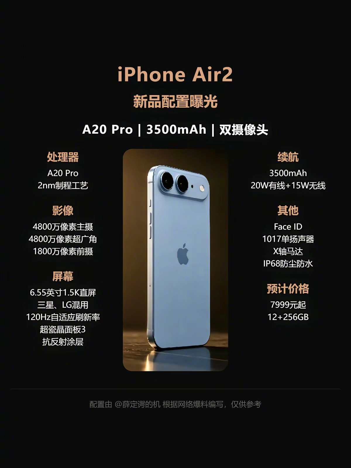 iPhoneAir2大升级，一次性补齐初代短板，感觉如何