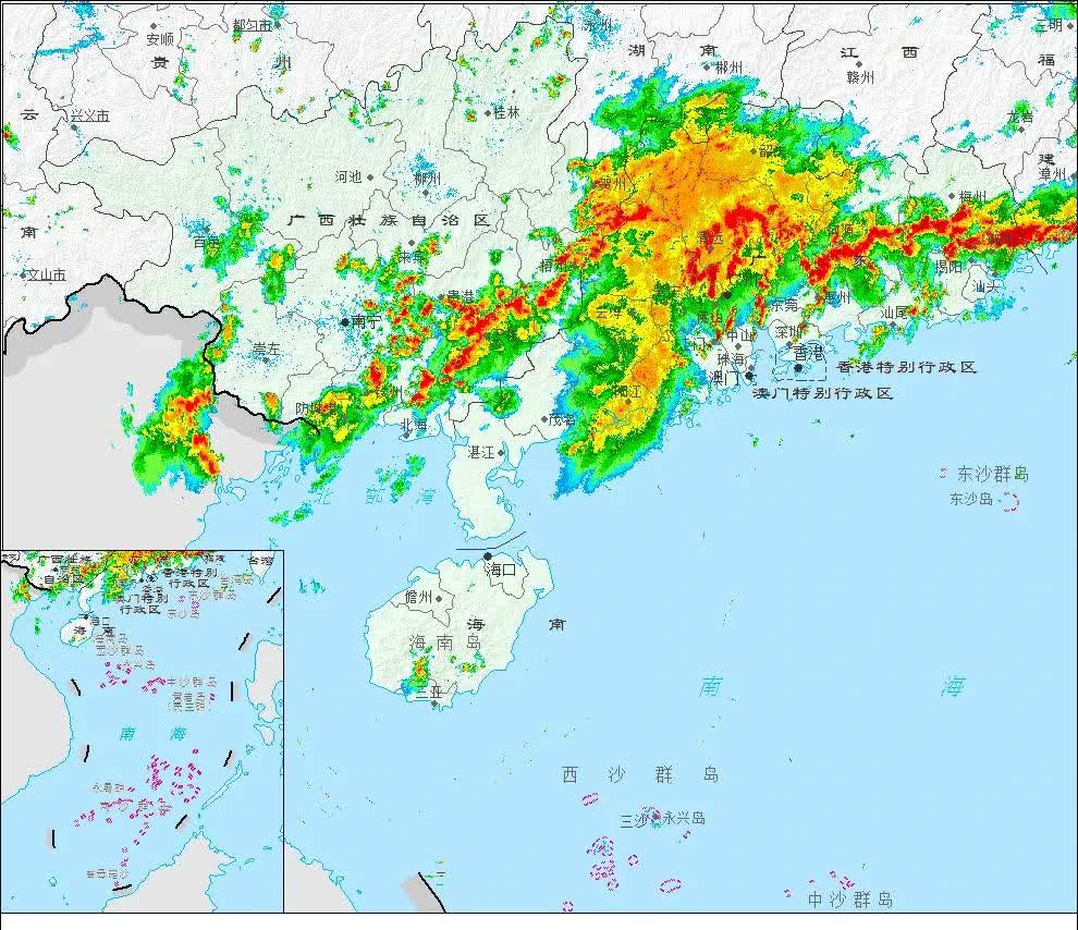 台风“蝴蝶”走后广东出现极端暴雨，多地暴雨红色预警生效今天是台风“蝴蝶”停编