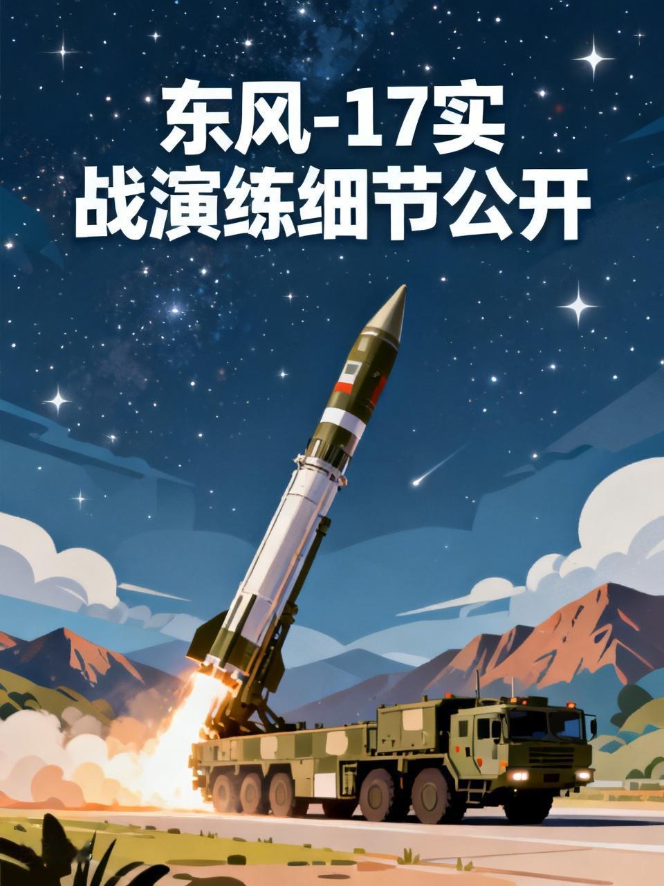 此次公开的细节包括：发射车采用全地形底盘，具备野战无依托发射能力；弹头在滑翔段进