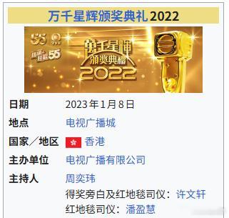 3年前的今天，TVB最后一次在香港举办《万千星辉颁奖典礼》.同时也是TVB最后一