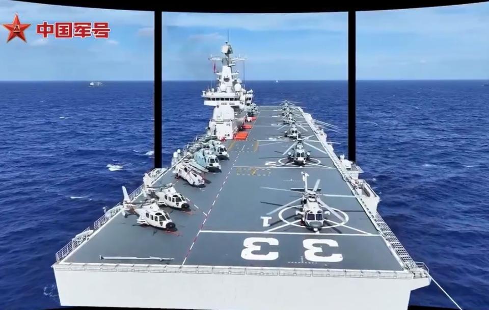 博主有时候也觉得蛮好奇的，这种两栖攻击舰，咱们也装备了4万吨和5万吨的大战舰。但