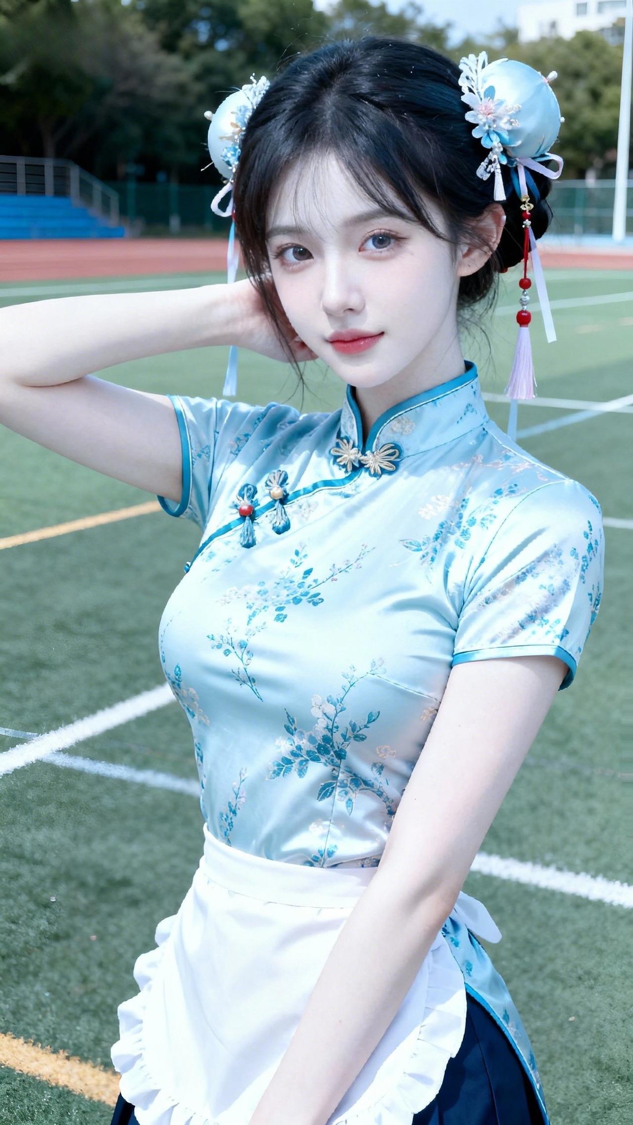 美女旗袍少女校花文艺小清新