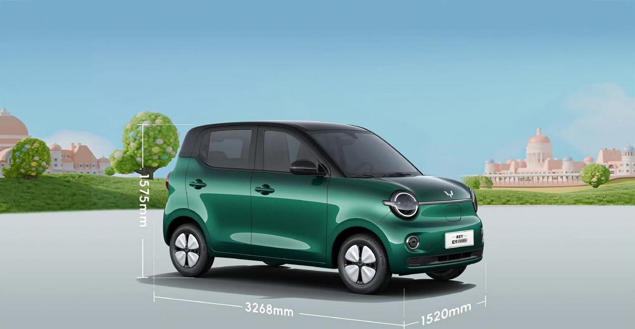 全新一代宏光MINIEV官图发布，四门四座布局纯电微型车车长3268，轴距