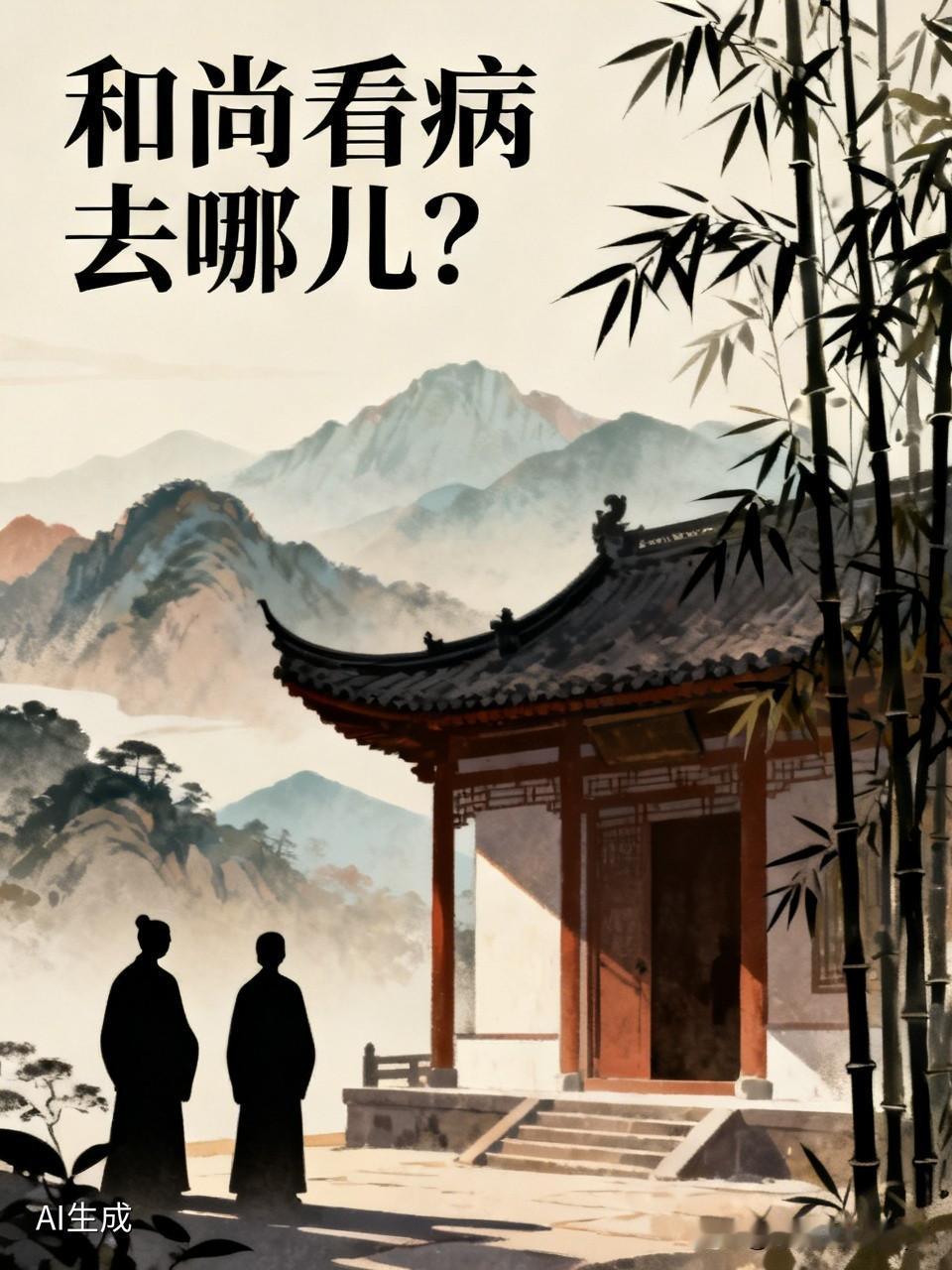 有一个奇怪的现象，不知道注意到了没有。如今，各个寺庙里和尚众多，各大医院里看病