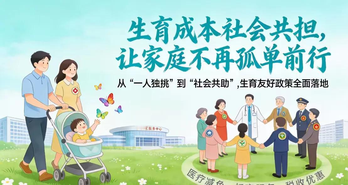 告别“家庭独扛”，生育成本社会共担时代到来！生育不再是家庭“一个人的战斗”，