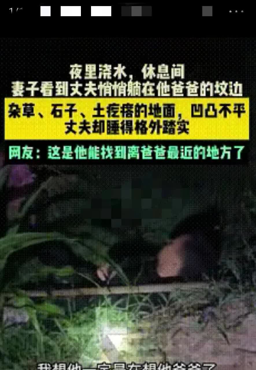 刚刷到河北这对夫妻的事儿，眼眶一下就热了。大半夜两口子在地里浇地，歇脚