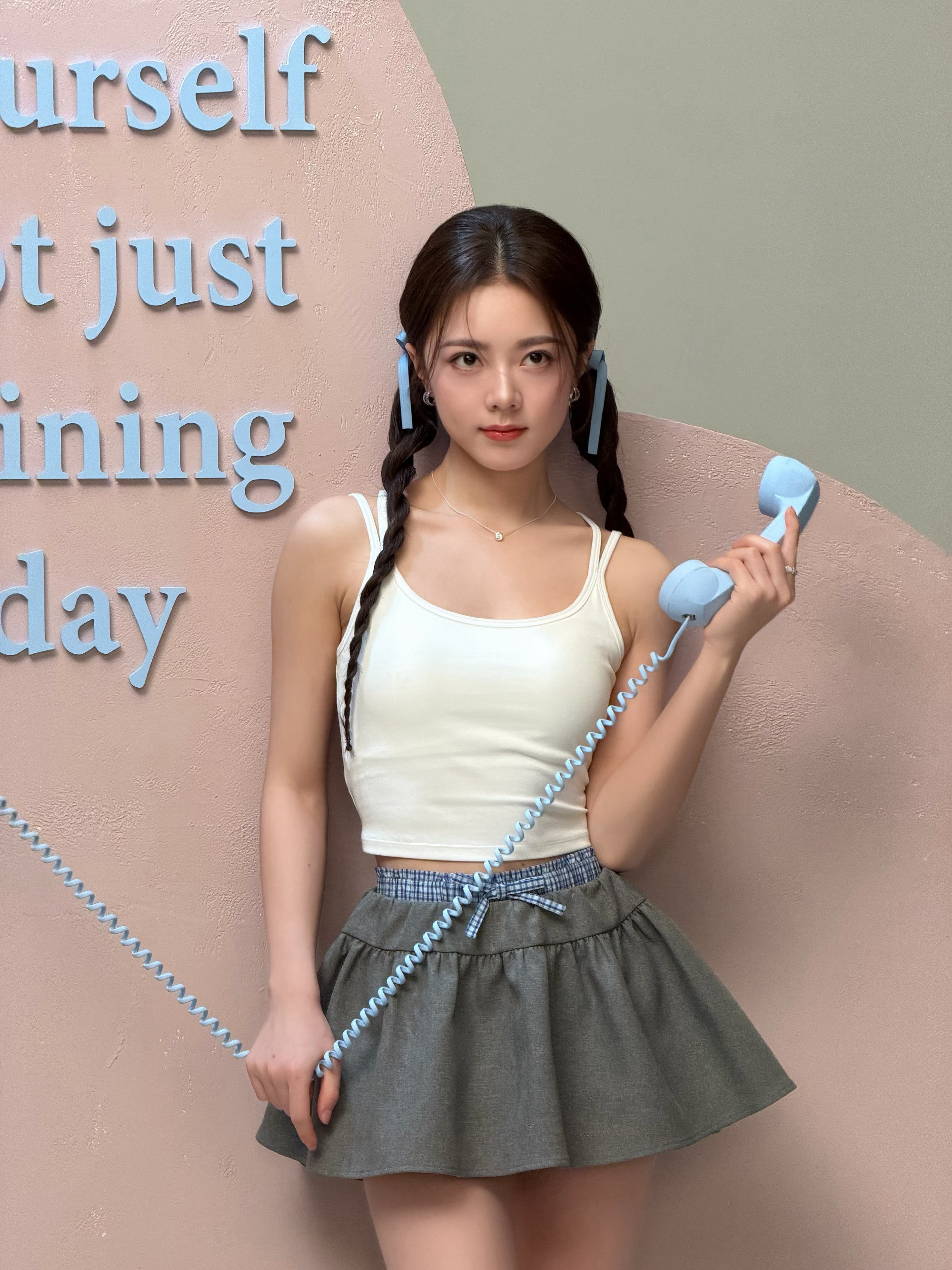 赵今麦双马尾女儿