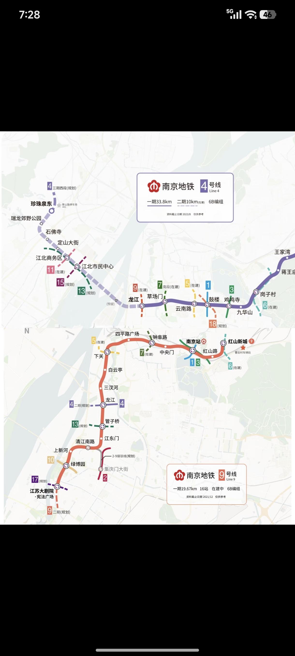 6和9号26年能通！？[[捂脸哭][捂脸哭]南京地铁6号线和9号线说2026年能