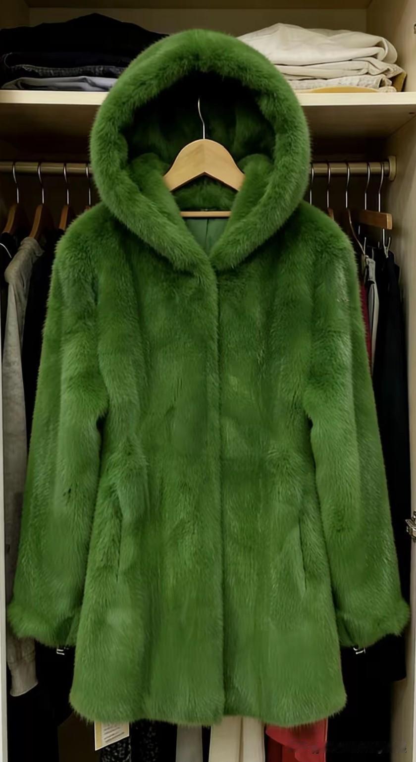 翠绿狐裘暖，寒冬御风寒。“皮草·貂”元旦大促，犒劳一下自己，这衣服做活动￥