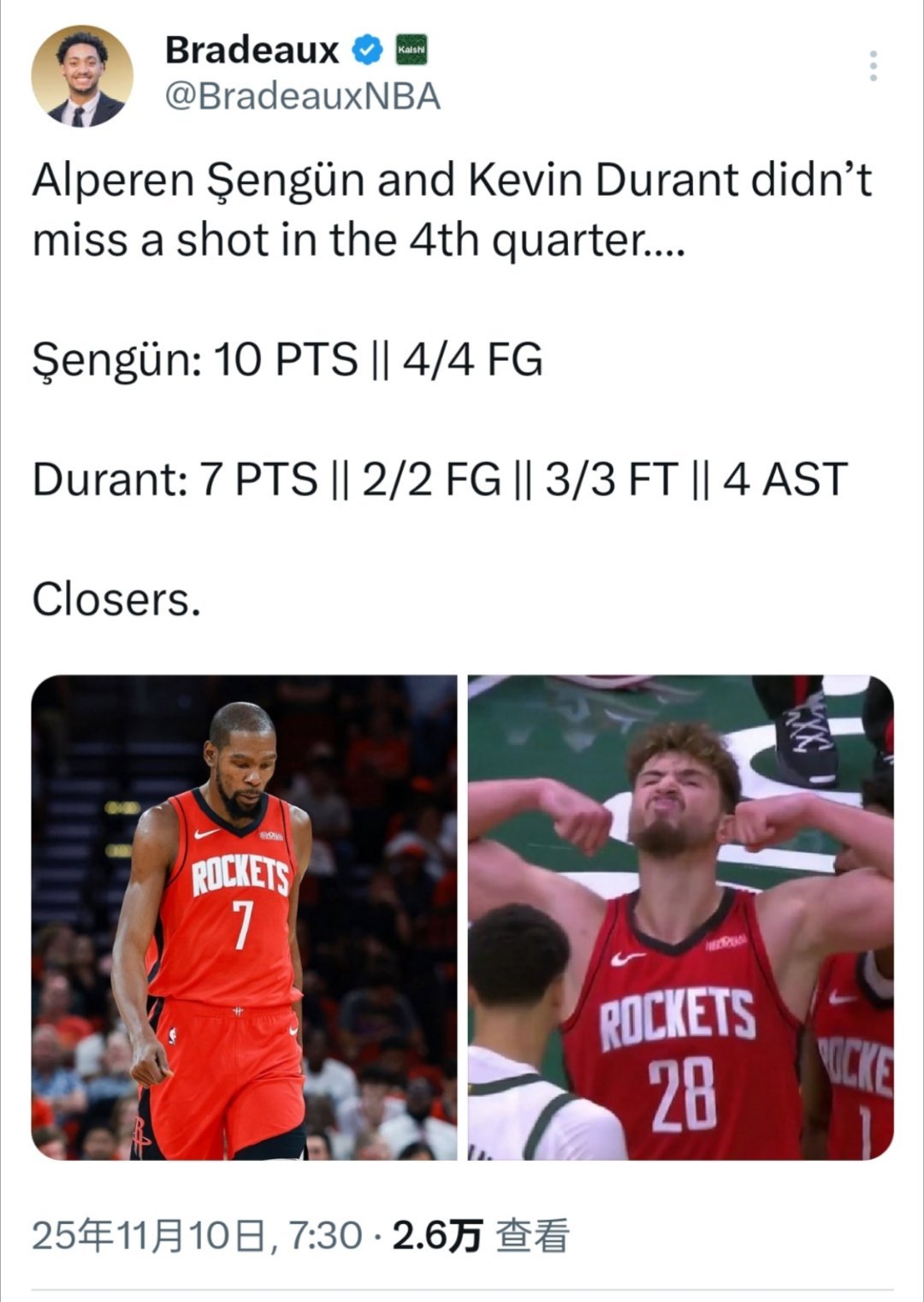 ☞KD和申京今天第四节一个没丢[滑稽笑]​​​