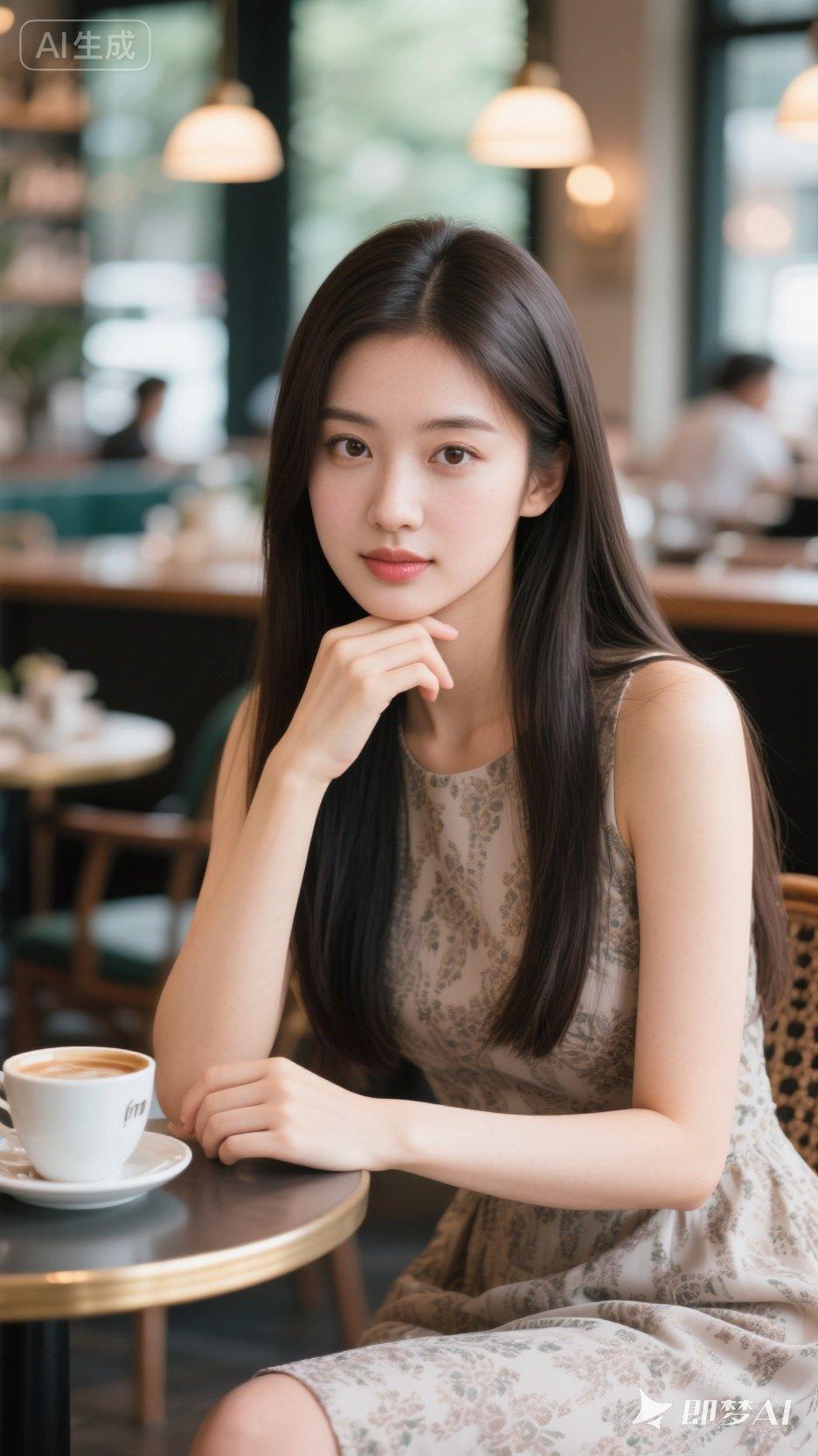 静坐咖啡香，思绪绕指柔。