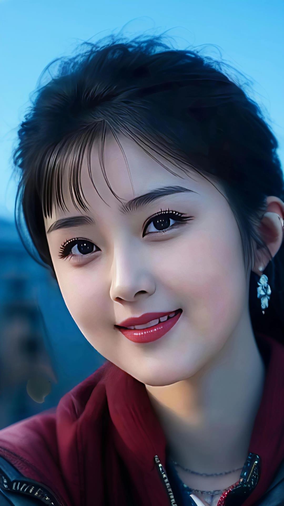 元气少女微笑照，甜美可人，快来点赞吧！😊✨