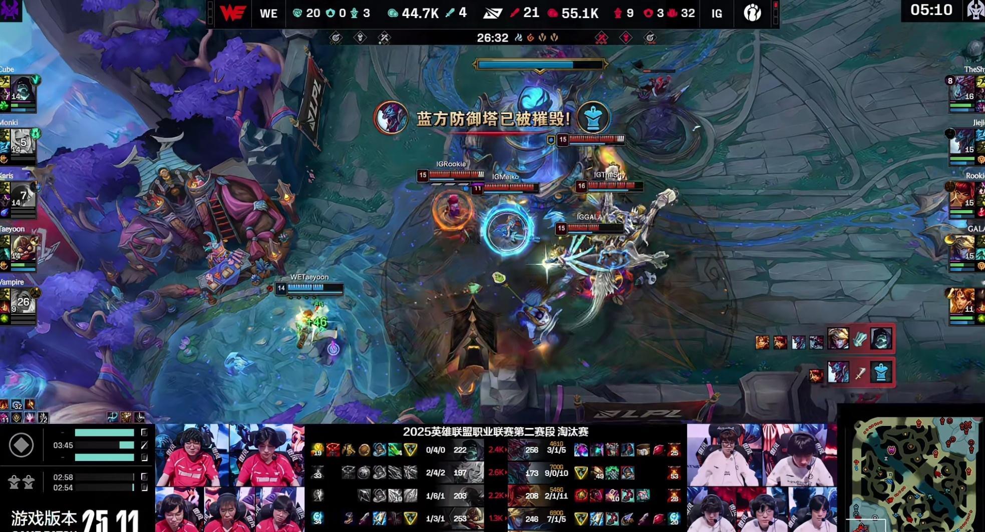 IG对战WE​​​不是？这么轻松的吗？IG已经2-0了！​​​