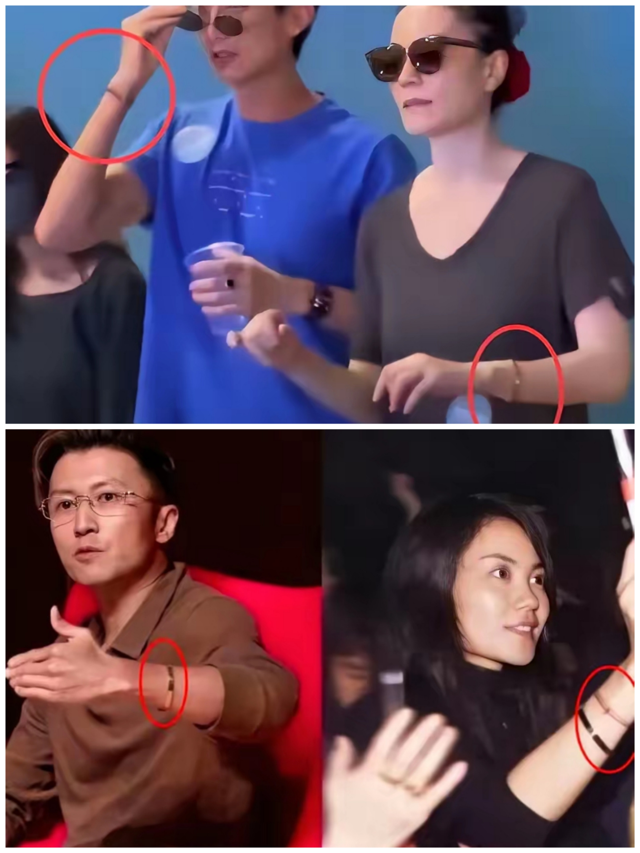 谢霆锋这次长沙演唱会很不对劲。不是他演唱会现场不对劲，而是他手上戴着手镯居然王菲和男闺蜜都是同款。这
