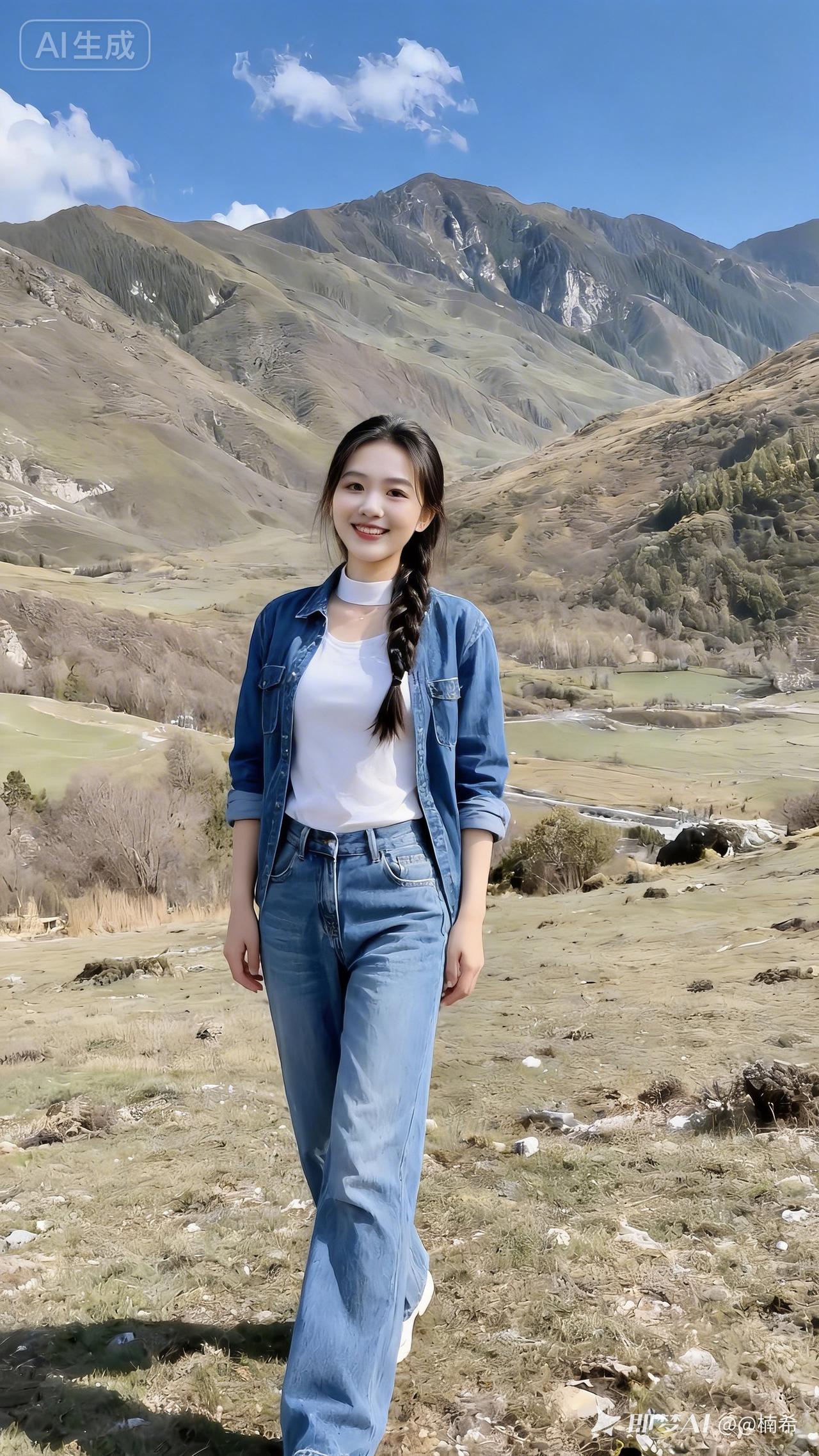 在山野间漫步，仿佛踏入了一个与世隔绝的仙境。山川秀丽得不像话，连绵的山脉像是大地