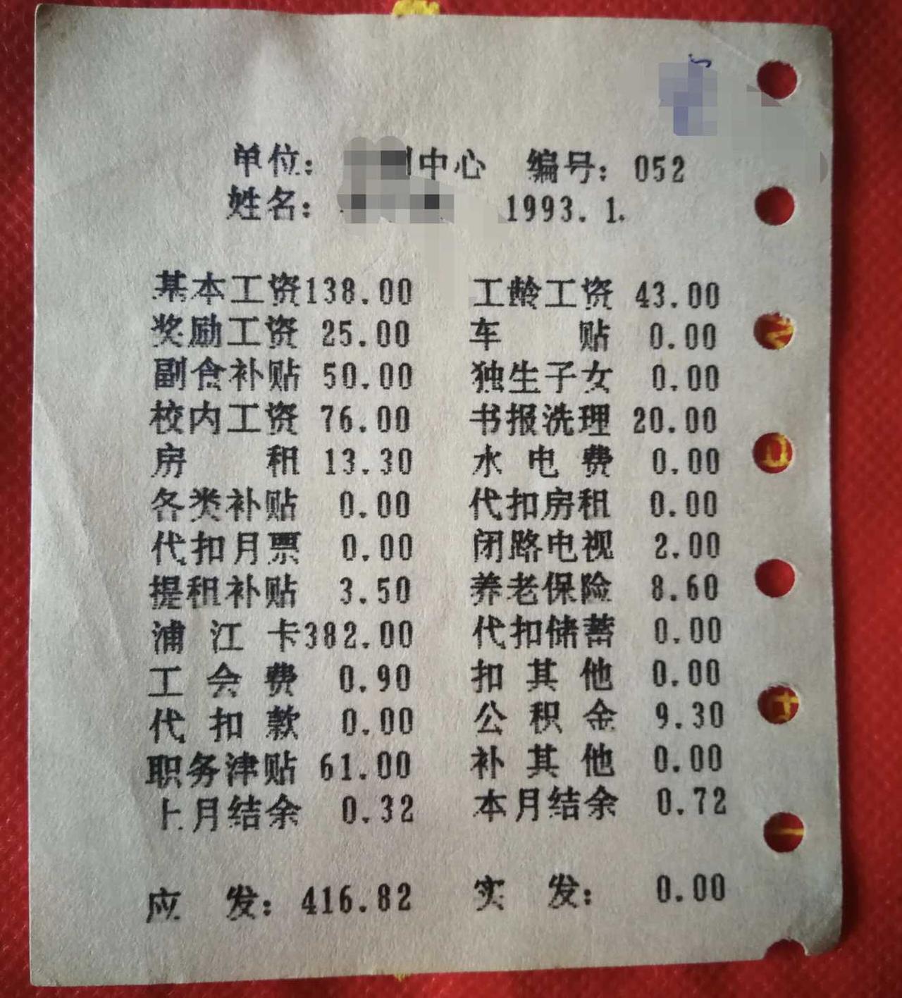 93年就有公积金了吗，太超前了吧。