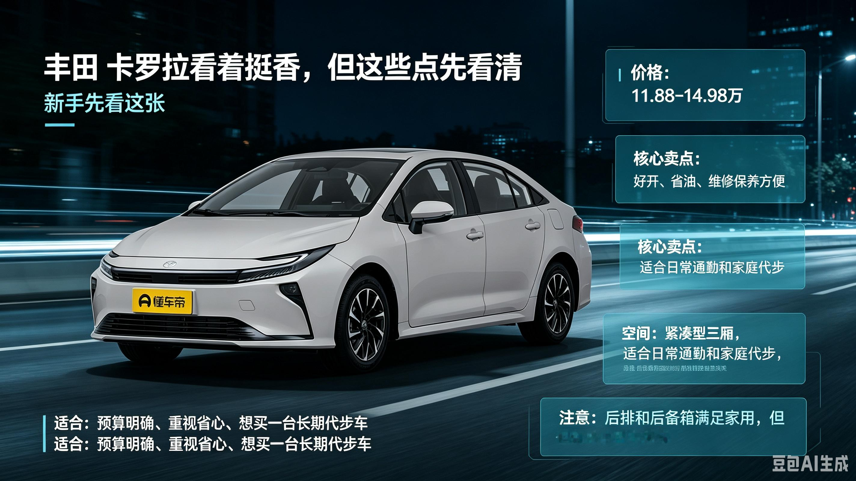 丰田卡罗拉，家用代步闭眼选，缺点也要看清
