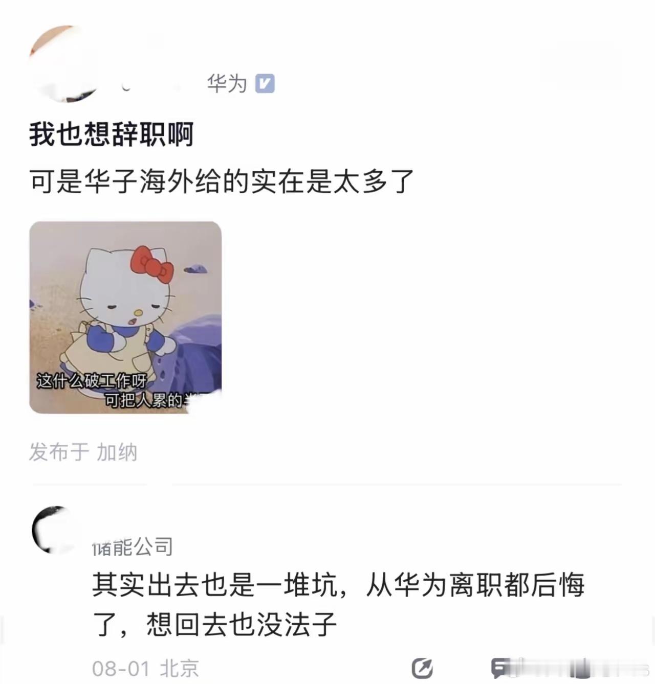 一些华为离职的员工开始后悔了。因为给薪资这方面，菊厂确实是少有的不含糊……​​