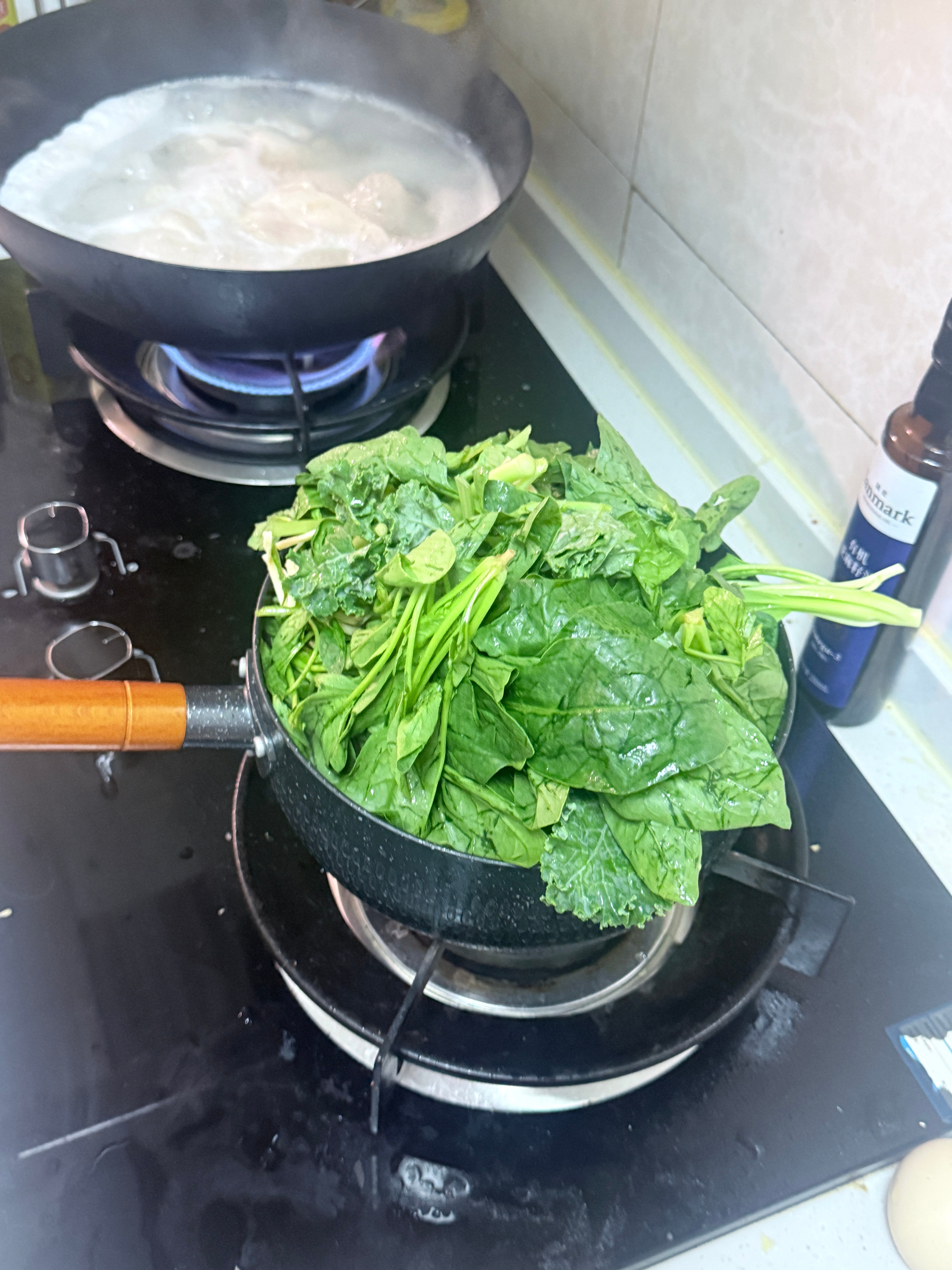 我的水煮菜已经煮到炉火纯青的程度