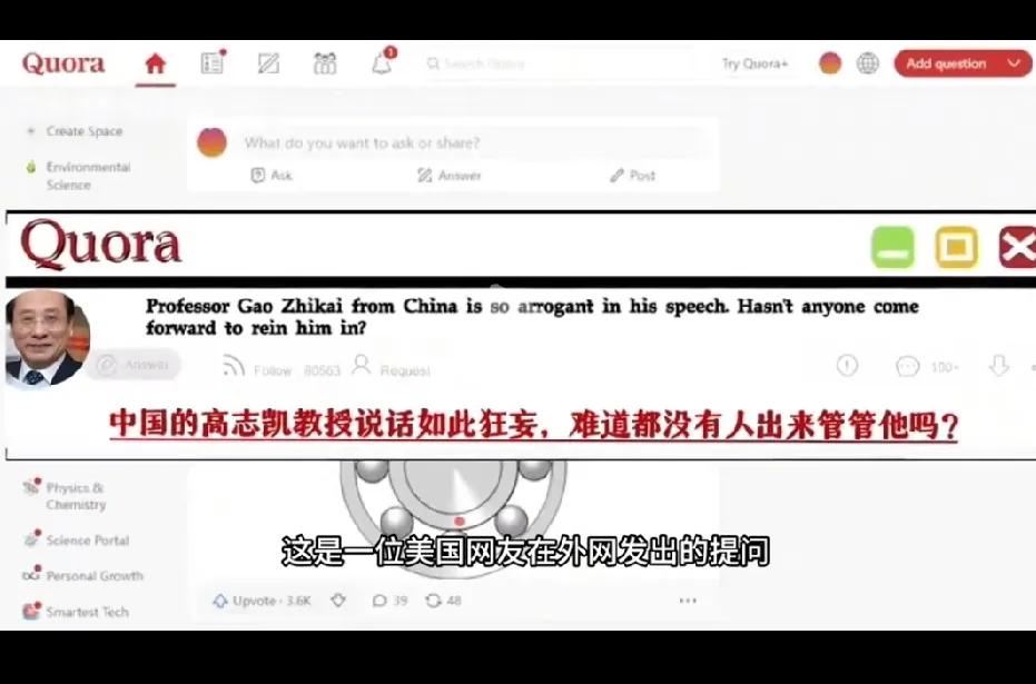 美国网民：高志凯如此狂妄，难道就没有人出来管管他吗？没想到，被高志凯怼得最厉