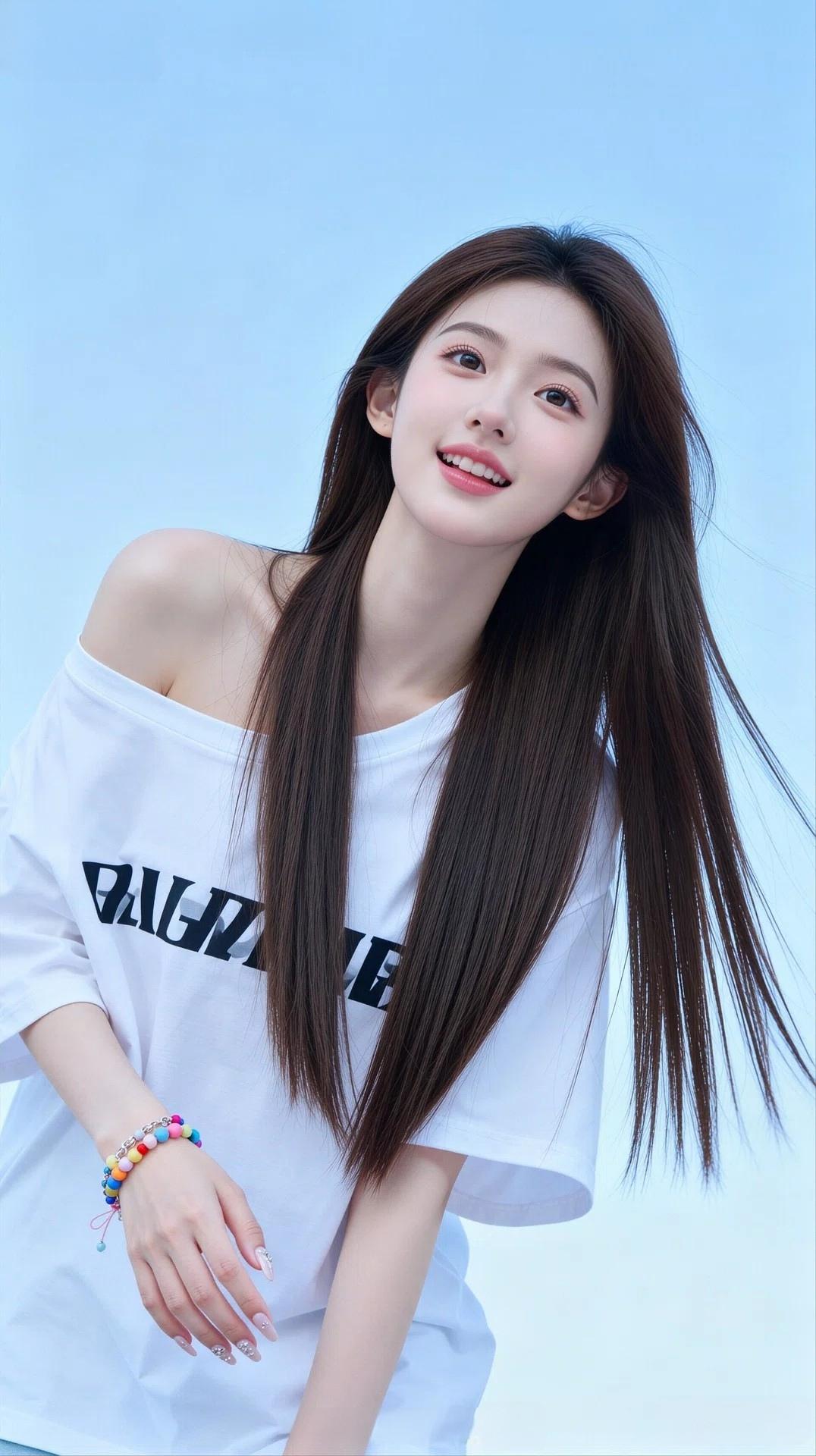 甜美少女的笑容好甜，美丽的穿搭百看不厌，强势来袭[玫瑰]女生怎么穿搭会