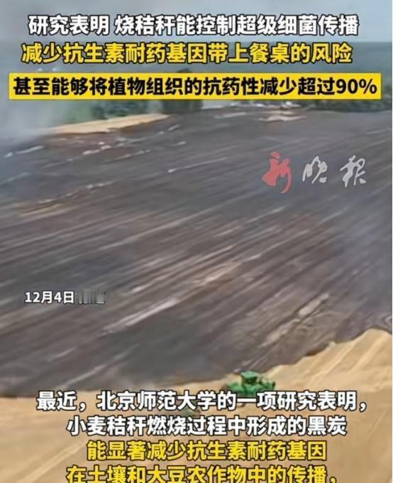过去秋收季到处是禁烧标语，烧一把秸秆轻则罚款重则拘留。可现在，北京师范大学的硬核
