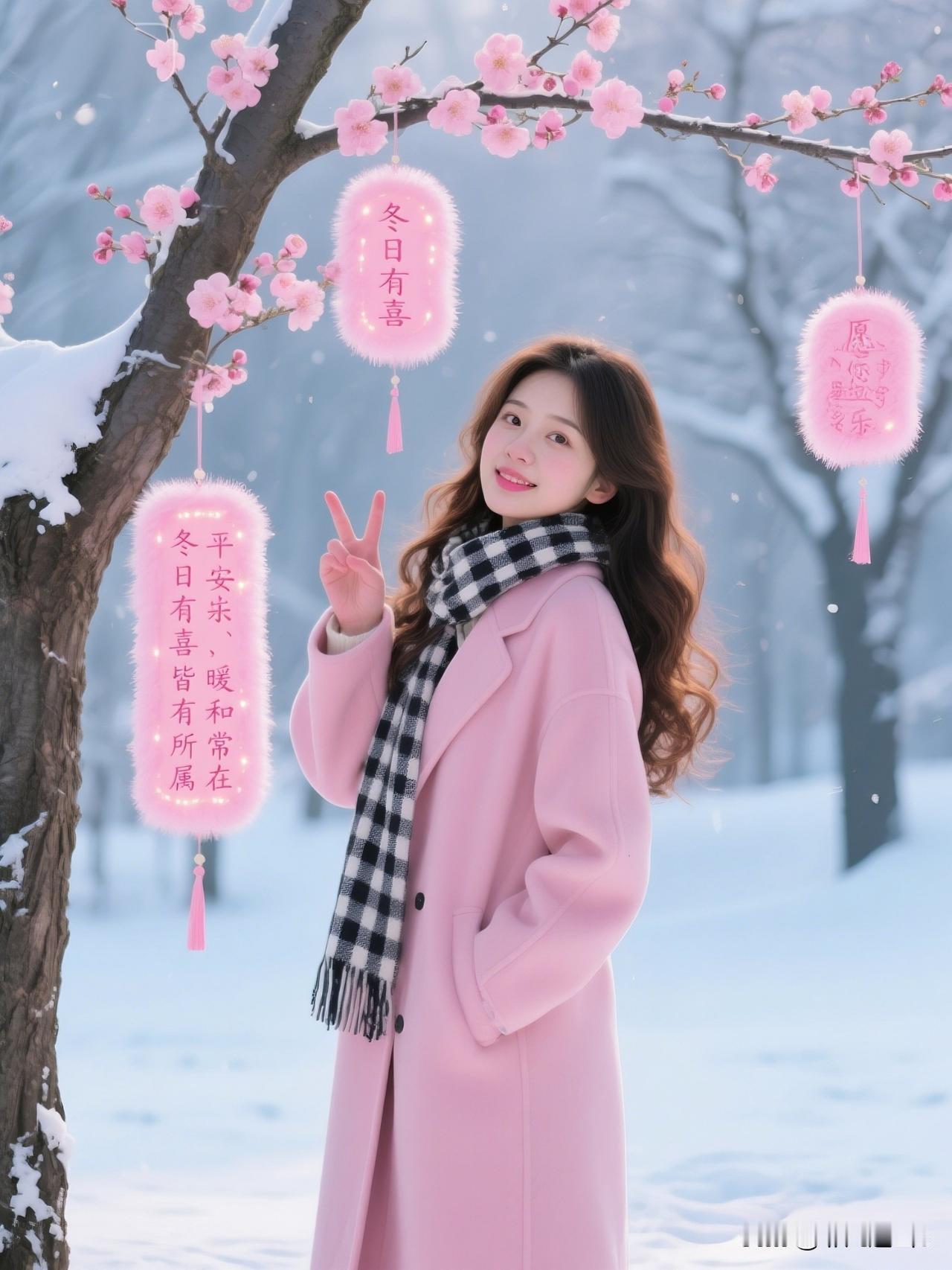 冬日有喜，愿你平安喜乐！🌸💖风景治愈系壁纸治愈心情壁纸好运连年壁纸万事