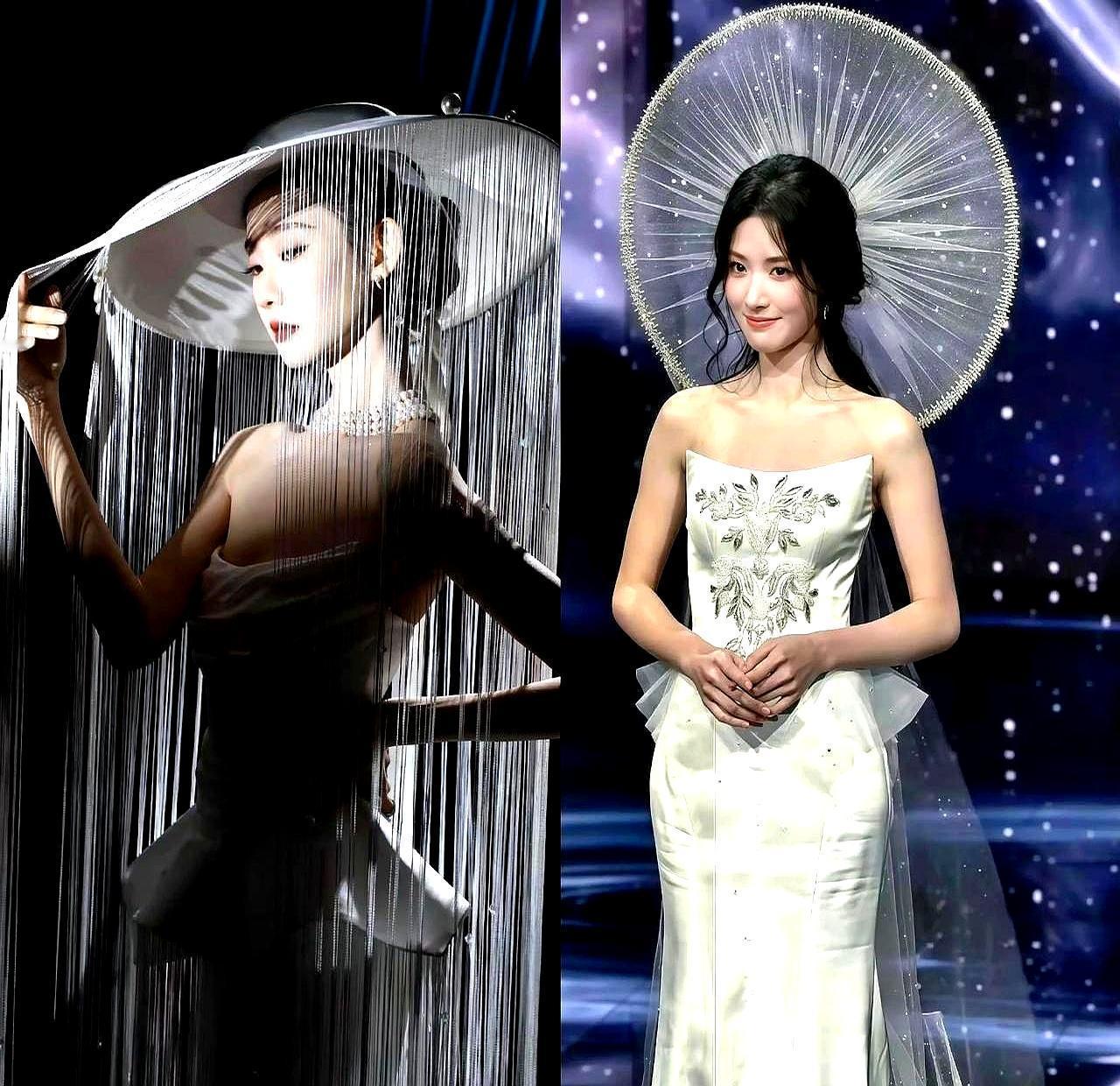 设计师亲口说：一件是亲女儿，一件是借来的。结果全网刷屏的，是那件借来的。张