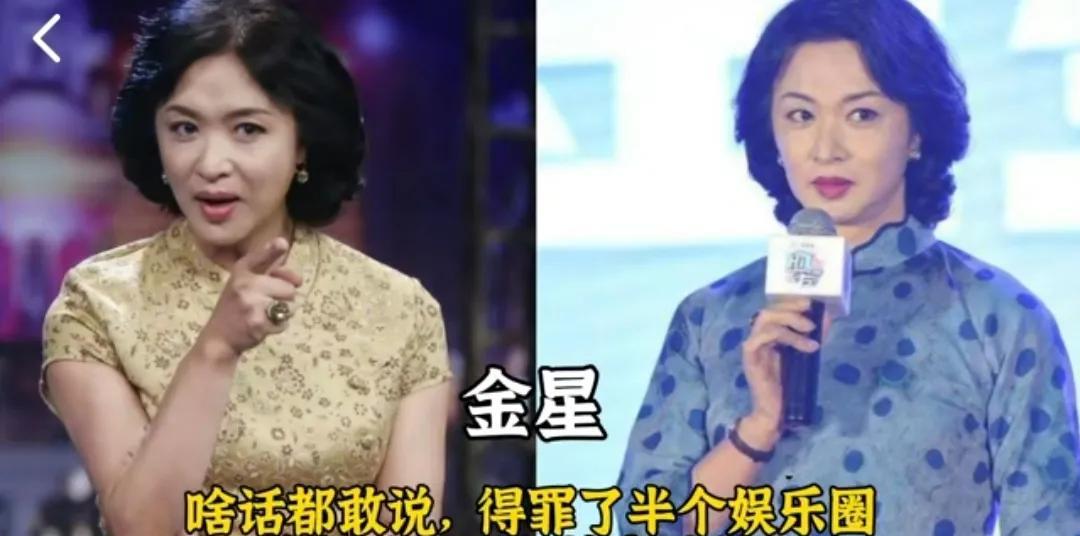 跌落神坛的11位著名主持人，如今有的直播卖货，有的街头卖艺演讲第1位:金星第