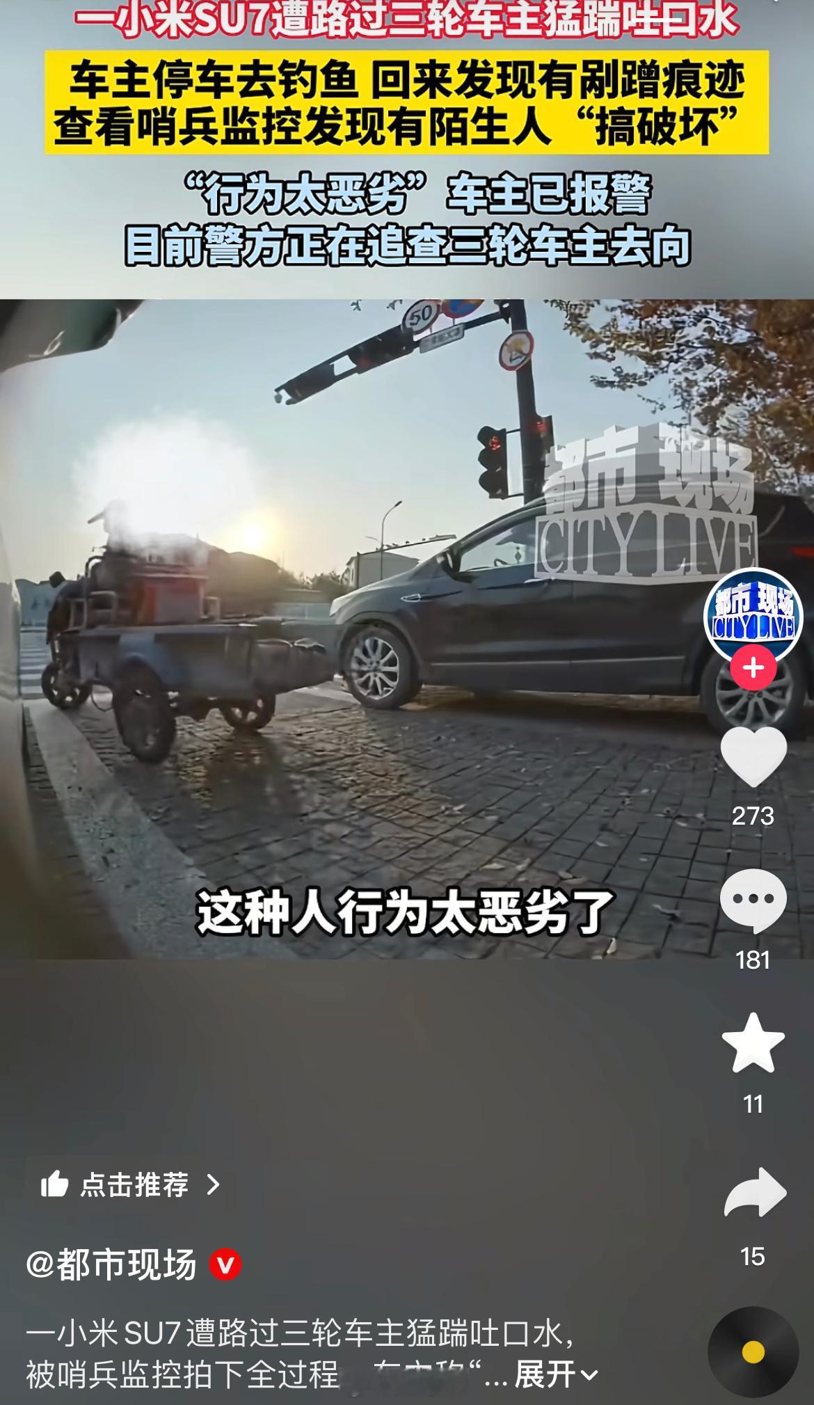 小米su7车主这种人行为太恶劣了，何必呢？这种行为。