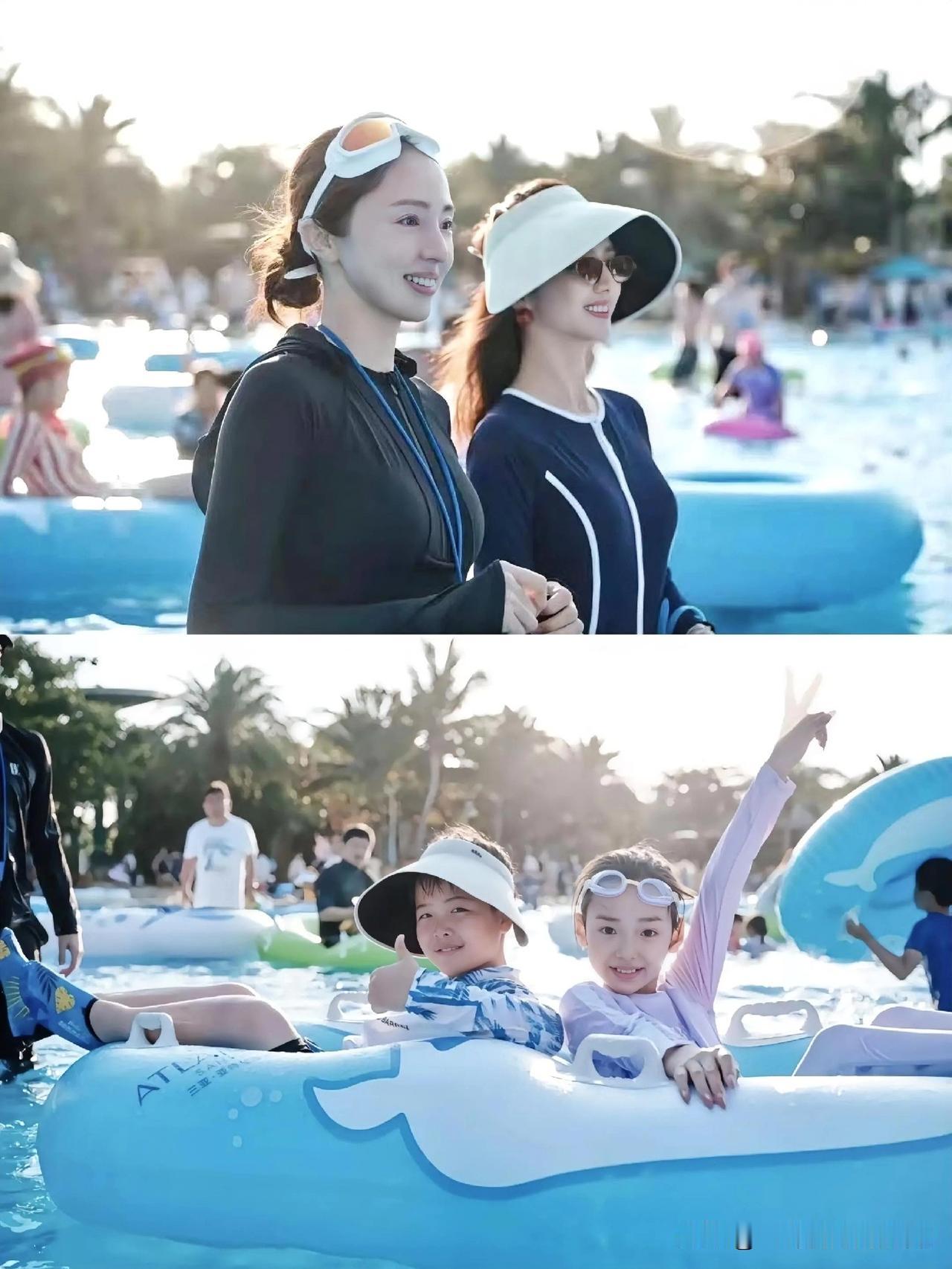 发现一个有意思的事儿。只要佟丽娅和董璇一起出游，不管去哪儿，不管多少人一起