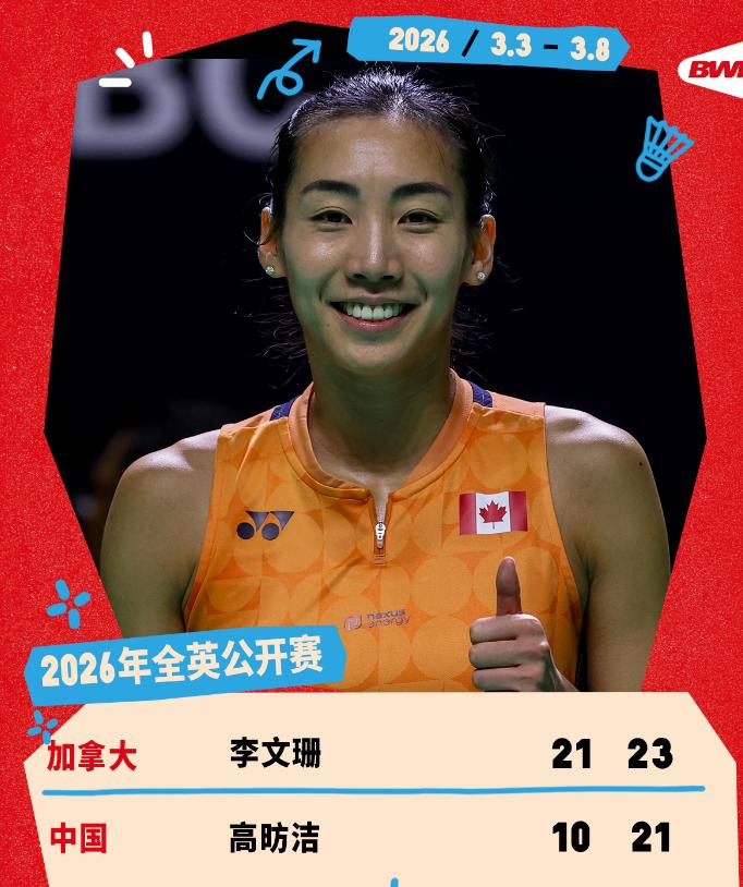 裁判是高昉洁请的？刚刚，在羽毛球全英公开赛的第一轮，中国选手高昉洁0-2不敌加