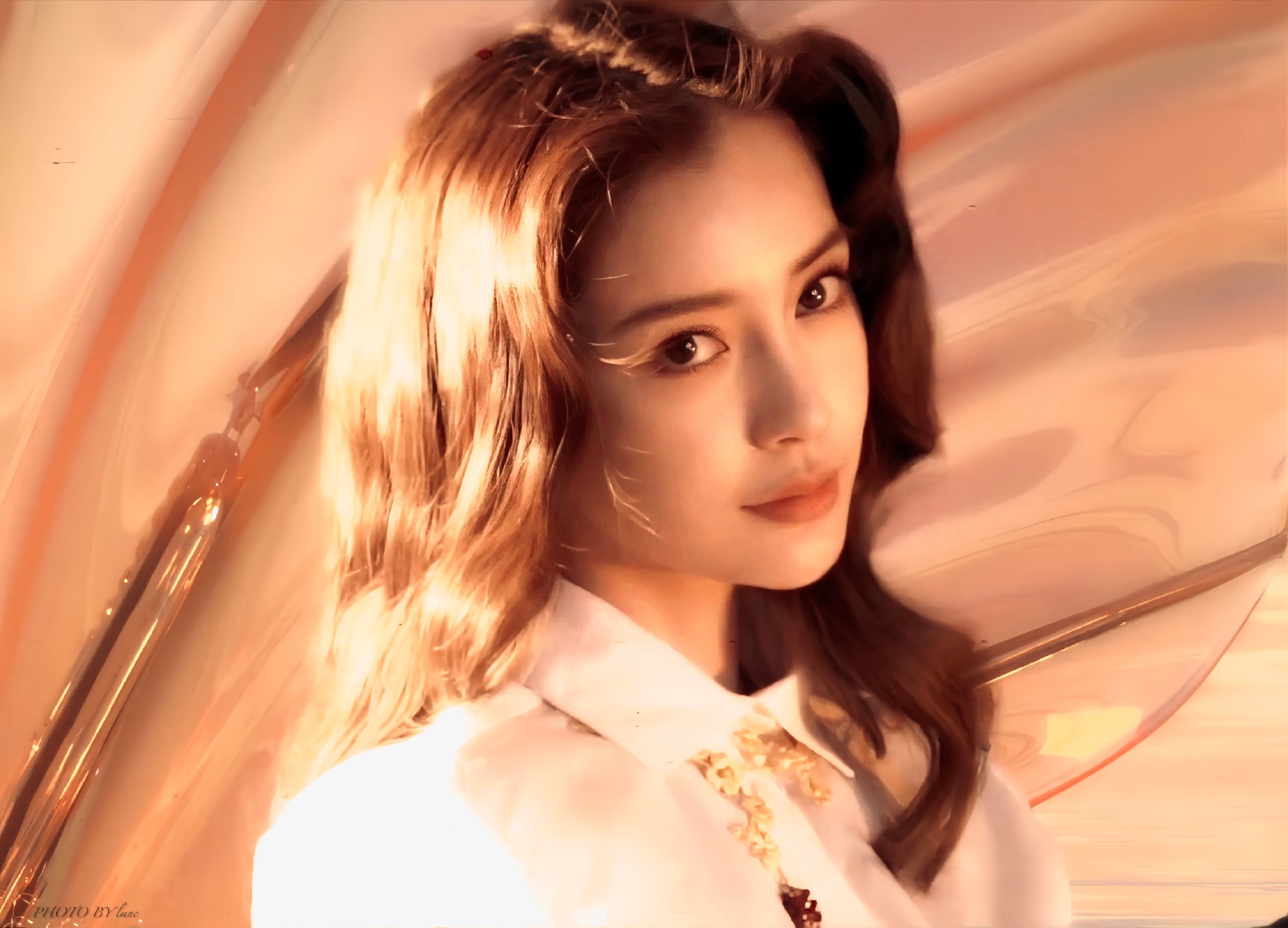 angelababyangelababy你笑盈盈的样子好可爱好想把全世界都