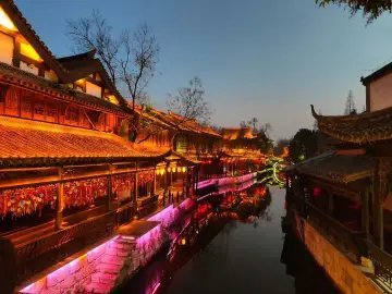 提笼遛龙上船江河古镇最近没有时间出去玩，我也不会画画，那就分享一下以前我拍的金