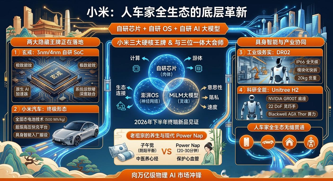 小米隐藏王牌即将落地“自研芯片（玄戒）+自研OS（澎湃OS）+自研AI