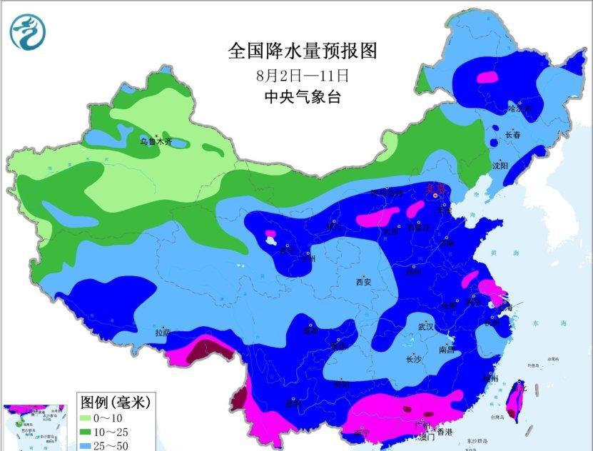 根据中央气象台预报，未来十天我国中东部地区雨水明显增多，江汉、江南、西南东部地区