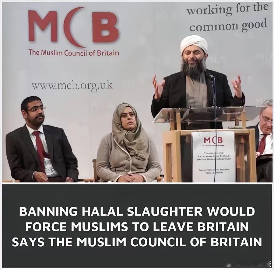 英国穆斯林委员会警告称，英国现行的“清真宰禁令”，可能会促使穆斯林离开英国，前往