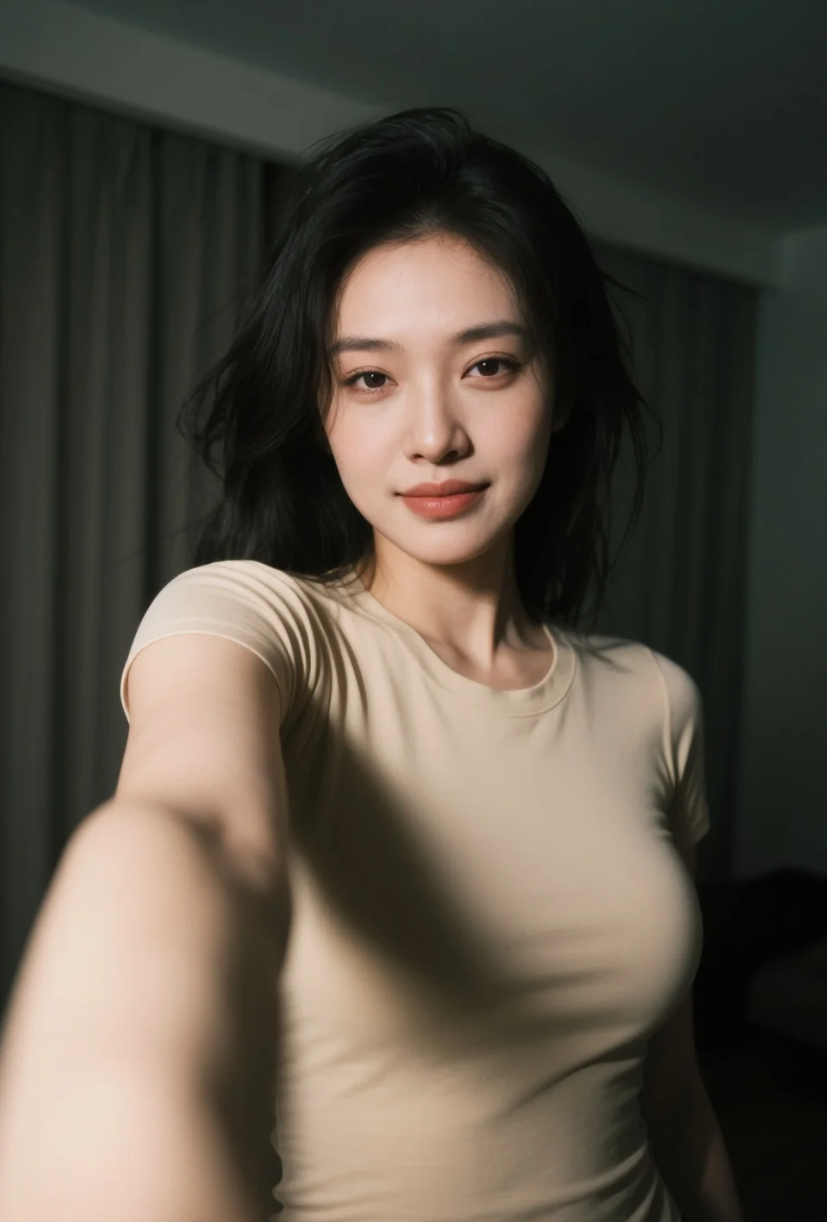 不靠滤镜，光是轮廓就被灯光勾得太美