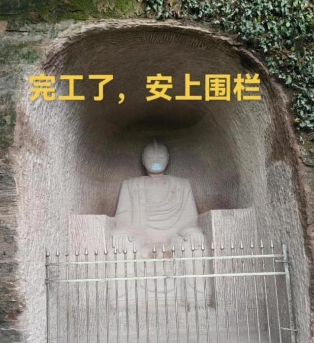 四川安岳，一男青年拜师学艺一个半月，耗两月孤身开凿3.5米深石窟，立起2.8米高