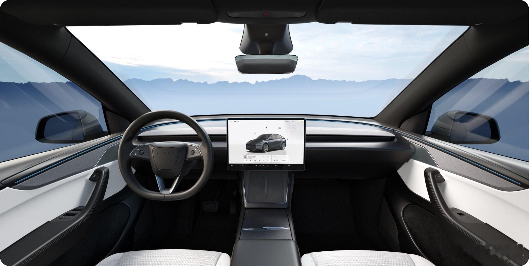 特斯拉今天又做了部分产品升级①新款ModelY中控屏幕尺寸从15.4英寸升级到