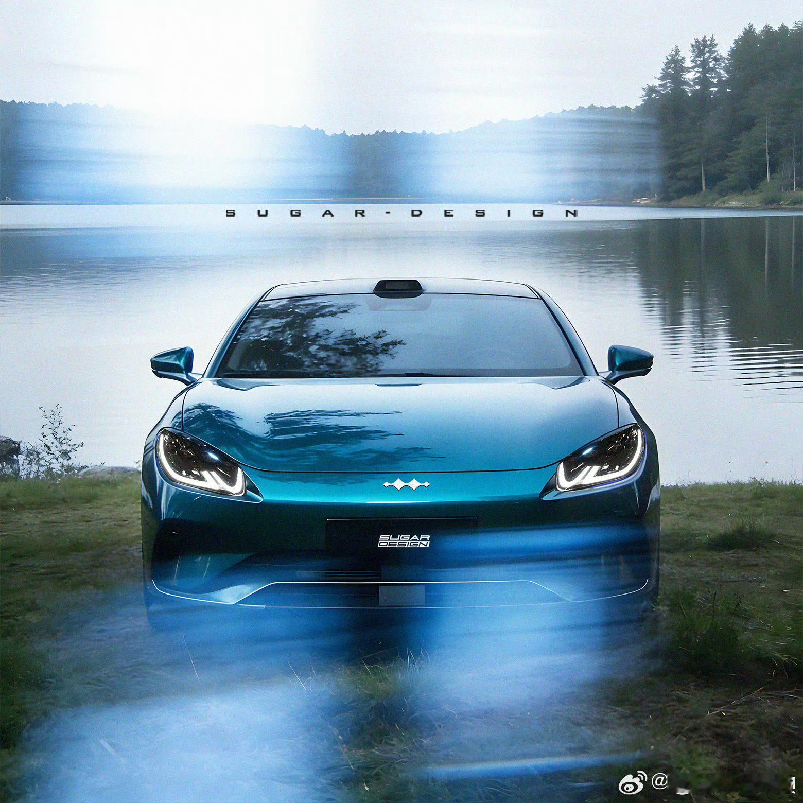 🤩WOW，SugarDesign透露的方程豹镁9设计图，猎装轿跑风拉满，好拉