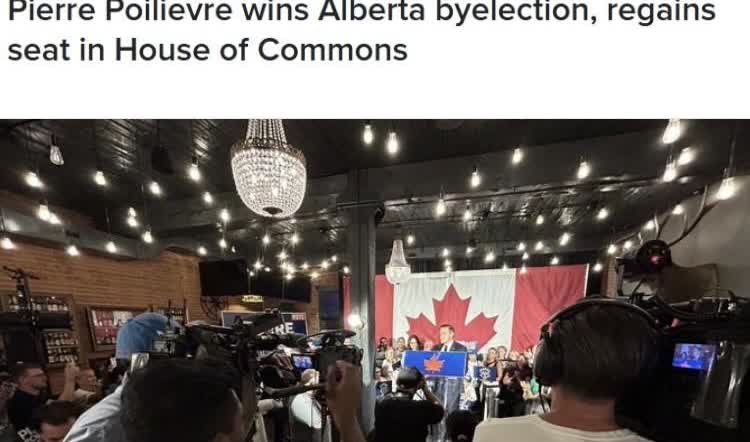 加拿大保守党领袖补选获胜，重返加拿大国会！在失去下议院席位近四个月后，加