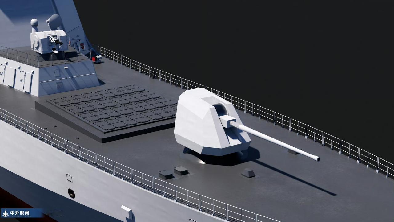 网传中国人民解放军155mm舰炮上舰测试，中国大型战舰即将用上大口径舰炮。新